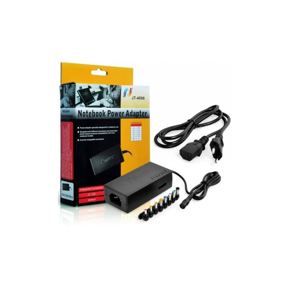 CARGADOR DE LAPTOP UNIVERSAL 12V-24V 8 PUNTAS